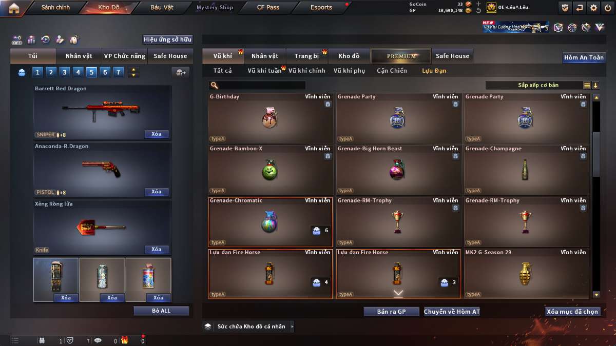 shop acc cf uy tin gia re